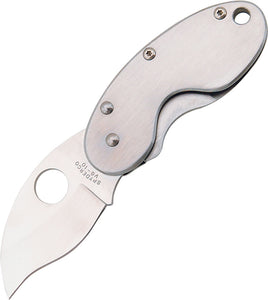 SPYDERCO C29P CRICKET VG10 BLADE STEEL PLAIN EDGE MONEYCLIP FOLDING KNIFE.