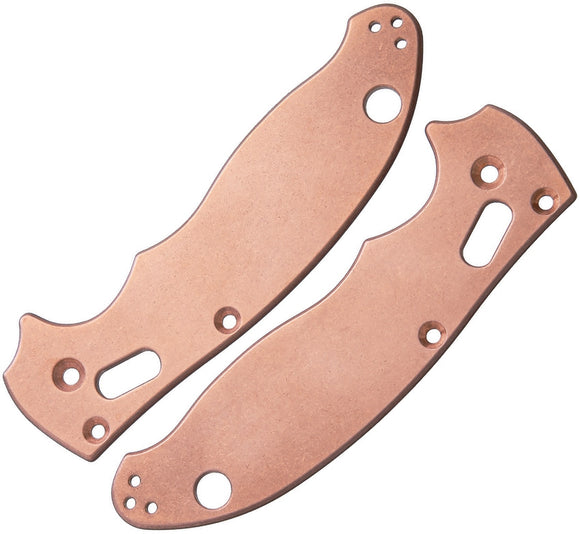 FLYTANIUM FLY581 COPPER SCALES FOR SPYDERCO MANIX 2 KNIFE.