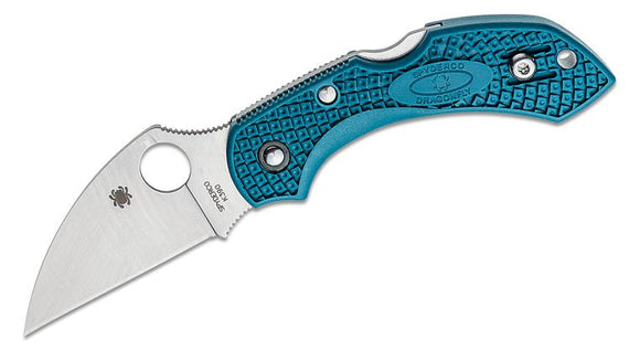 SPYDERCO C28FP2WK390 DRAGONFLY 2 K390 STEEL BLUE FRN HANDLE FOLDING KNIFE