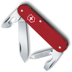 SWISS ARMY VICTORINOX  0.2601.20R-X1 CADET RED ALOX FOLDING POCKET KNIFE