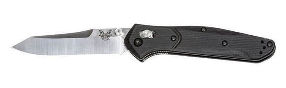 Benchmade 940-2 3d g10 handle S30V osborne reverse tanto plain edge folding knife.