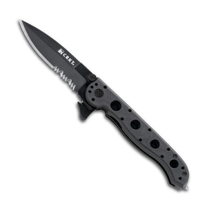 CRKT M16-13ZLEK KIT CARSON SPEAR POINT COMBO EDGE BELT CUTTER FOLDING KNIFE