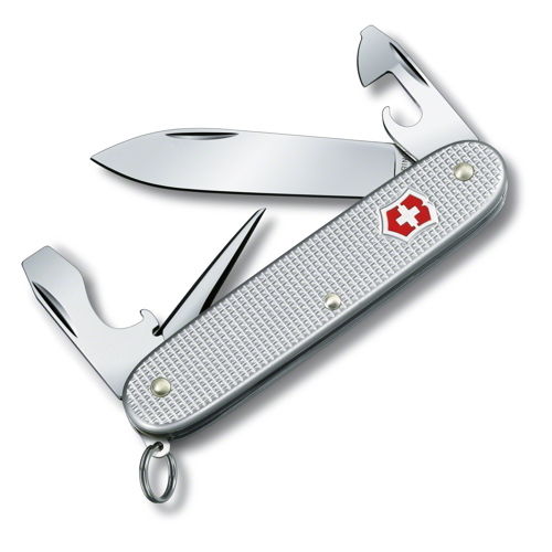 SWISS ARMY VICTORINOX 0.8201.26-X2 PIONEER ALOX SILVER MULTI FUNCTION KNIFE