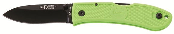 KABAR 4062ZG DOZIER PRECISION HUNTER BLACK BLADE ZOMBIE FOLDING KNIFE