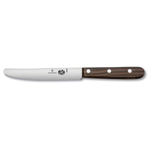 SWISS ARMY VICTORINOX 233.5014.13US3 51/4 INCH WAVY STEAK ROSEWOOD KITCHEN KNIFE