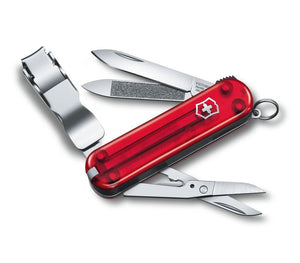 SWISS ARMY VICTORINOX 0.6463.T-X2 NAIL CLIP 580 RUBY MULTI FUNCTION POCKET KNIFE