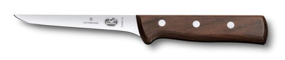 SWISS ARMY VICTORINOX 5.6406.15-X2 6 INCH STIFF BONING ROSEWOOD KITCHEN KNIFE.