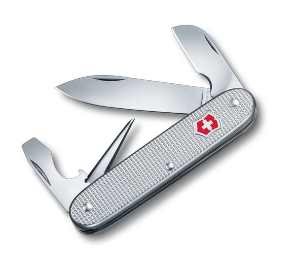 SWISS ARMY VICTORINOX 0.8120.26-033-X1 ELECTRICIAN SILVER ALOX POCKET KNIFE