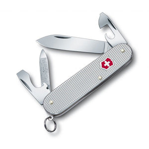 SWISS ARMY VICTORINOX 0.2601.26-033-X1 CADET ALOX SILVER MULTI FUNCTION KNIFE.