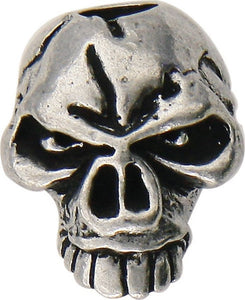 SCHMUCKATELLI CO SMUKEP EMERSON SKULL BEAD PEWTER