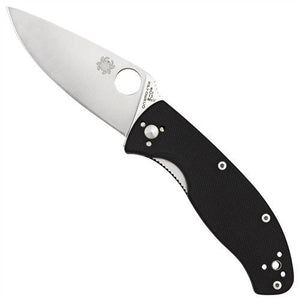 SPYDERCO C122GP TENACIOUS SATIN BLADE G10 HANDLE FOLDING KNIFE