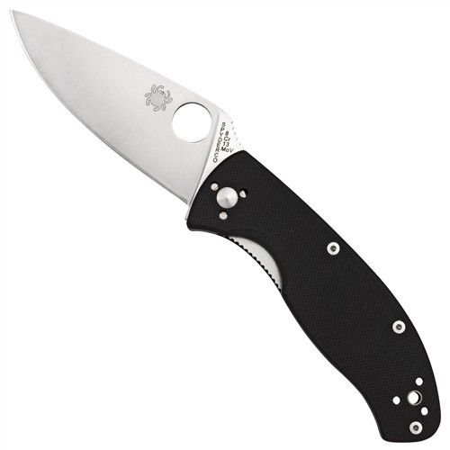 SPYDERCO C122GP TENACIOUS SATIN BLADE G10 HANDLE FOLDING KNIFE