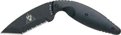 KABAR 1485 TDI TANTO SERRATED FIXED BLADE KNIFE WITH SHEATH.