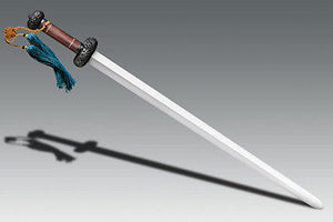 COLD STEEL 88FG BATTLE GIM DAMASCUS SWORD WITH SCABBARD. GREAT PRICE
