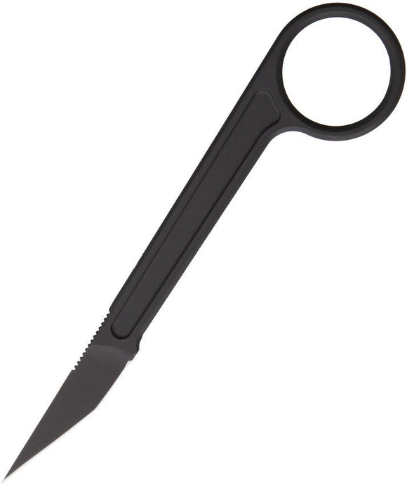 BASTINELLI CREATIONS BAS14 PICOEUR BLACK CERAKOTE KNIFE WITH SHEATH - S&R KNIVES INC