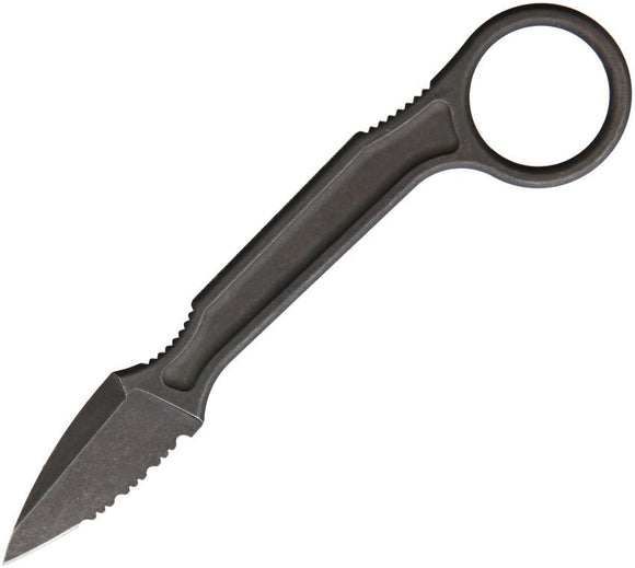 BASTINELLI CREATIONS BAS223S SERRATED SPADE N690 FIXED BLADE KNIFE W/SHEATH - S&R KNIVES INC