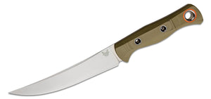 BENCHMADE 15500 - 3 MEATCRAFTER OD G10 HANDLE CPM - S45VN STEEL FIXED BLADE KNIFE WITH SHEATH - S&R KNIVES INC