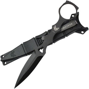 BENCHMADE 176BK THOMPSON DESIGNED SOCP DAGGER WITH SHEATH - S&R KNIVES INC