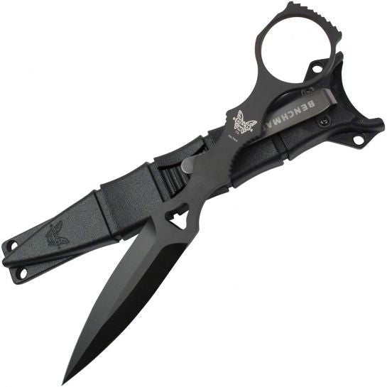 BENCHMADE 176BK THOMPSON DESIGNED SOCP DAGGER WITH SHEATH - S&R KNIVES INC