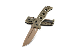 BENCHMADE 275FE - 2 SIBERT ADAMAS AXIX CPM - CRUWEAR STEEL FLAT EARTH FOLDING KNIFE - S&R KNIVES INC