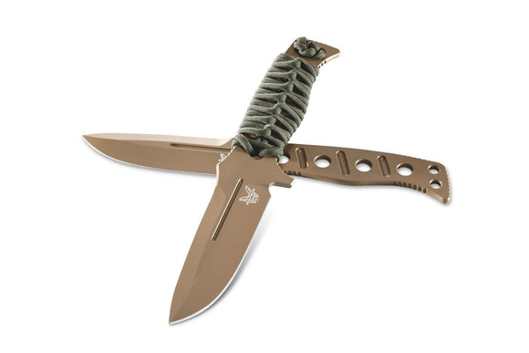 BENCHMADE 375FE - 1 SIBERT ADAMAS FLAT EARTH CPM - CRUWEAR FIXED BLADE KNIFE SHEATH - S&R KNIVES INC