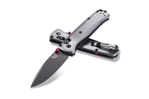 BENCHMADE 535BK - 4 BUGOUT M390 BLACK CERAKOTE BLADE MILLED ALUMINUM HANDLE AXIS LOCK FOLDING KNIFE USA MADE - S&R KNIVES INC