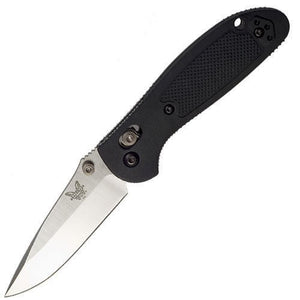 Benchmade 556 - S30V 556 Pardue Drop Point Mini Griptilian Plain Satin Folding Knife - S&R KNIVES INC