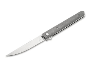 BOKER 01BO326 AIR MINI TITAN KWAIKEN LUCAS BURNLEY VG10 LINER LOCK FOLDING KNIFE - S&R KNIVES INC