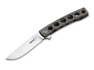 BOKER 01BO748 BOKER PLUS MINI FR TITANIUM DESIGNED BY BRAD ZINKER FOLDING KNIFE. - S&R KNIVES INC