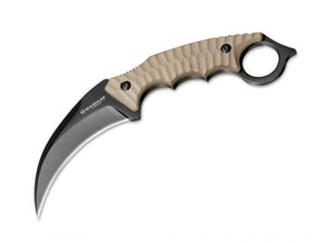 BOKER 02SC028 MAGNUM SPIKE CURVER BLADE 440A FIXED BLADE KNIFE WITH SHEATH - S&R KNIVES INC