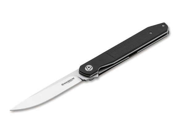 BOKER MAGNUM 01SC060 MIYU 440A BLADE STEEL FOLDING KNIFE. - S&R KNIVES INC