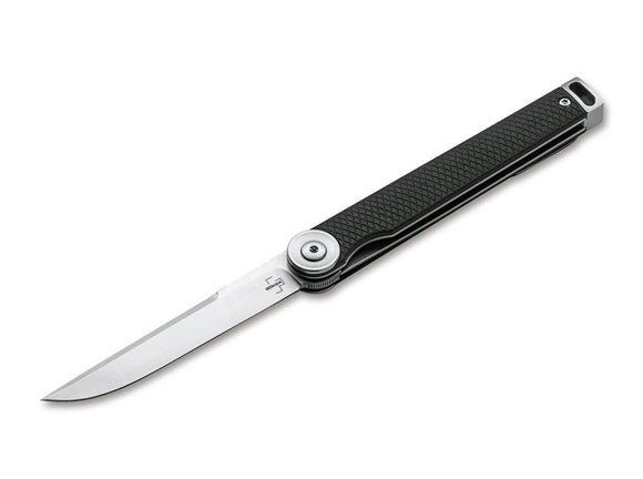 BOKER PLUS 01BO390 KAIZEN D2 STEEL G10 HANDLE LINERLOCK FOLDING KNIFE - S&R KNIVES INC