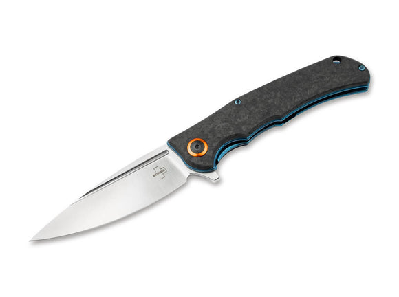 BOKER PLUS 01BO492 NUBILUM D2 STEEL CF HANDLE FOLDING KNIFE - S&R KNIVES INC