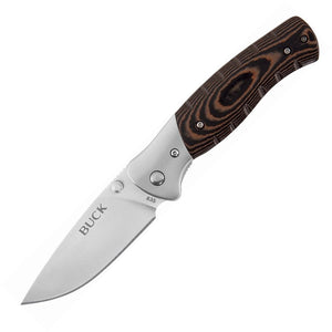 BUCK 0835BRS SELKIRK SMALL MICARTA HANDLE FOLDING KNIFE. - S&R KNIVES INC