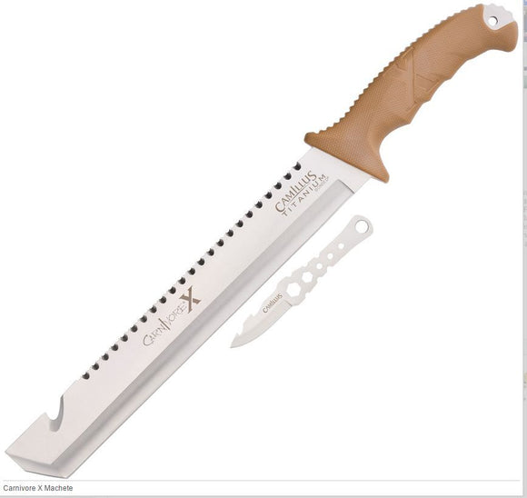 CAMILLUS CM19236 CARNIVORE X MACHETE WITH NYLON BELT SHEATH - S&R KNIVES INC