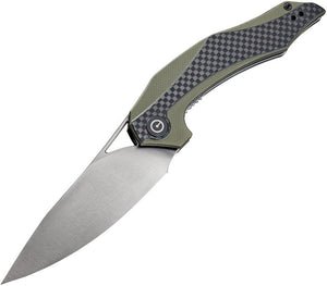 CIVIVI KNIVES CIVC904B PLETHIROS GREEN D2 STEEL ELIJAH ISHAM FOLDING KNIFE. - S&R KNIVES INC