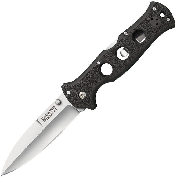 COLD STEEL 10AB COUNTER POINT I AUS - 10 A STEEL PLAIN EDGE FOLDING KNIFE - S&R KNIVES INC