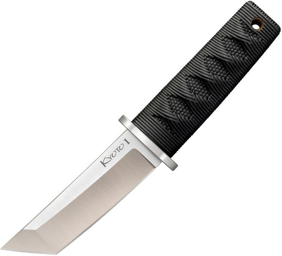 COLD STEEL 17DA KYOTO I 8CR13MOV TANTO POINT FIXED BLADE KNIFE WITH SHEATH - S&R KNIVES INC