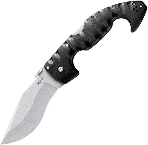 COLD STEEL 21ST SPARTAN AUS - 10A STEEL PLAIN EDGE FOLDING KNIFE - S&R KNIVES INC