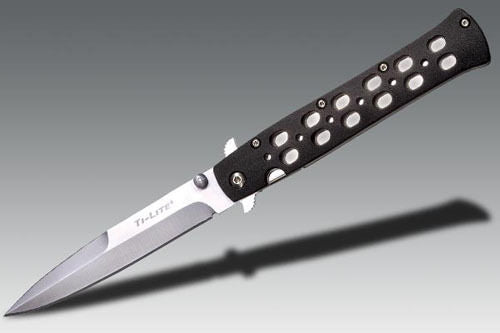 COLD STEEL 26SP 26SPZ TI - LITE TI LITE 4 INCH ZYTEL HANDLE PLAIN FOLDING KNIFE - S&R KNIVES INC