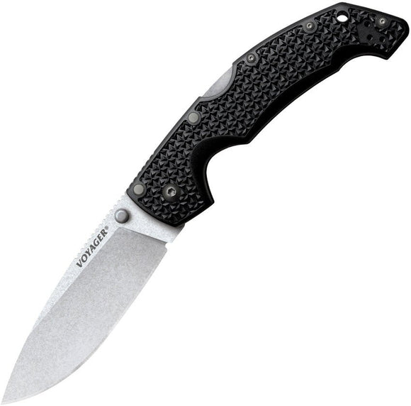 COLD STEEL 29AB VOYAGER LARGE DROP POINT AUS - 10A STEEL FOLDING KNIFE - S&R KNIVES INC