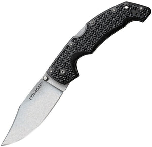 COLD STEEL 29AC VOYAGER LARGE CLIP POINT AUS - 10A STEEL FOLDING KNIFE - S&R KNIVES INC