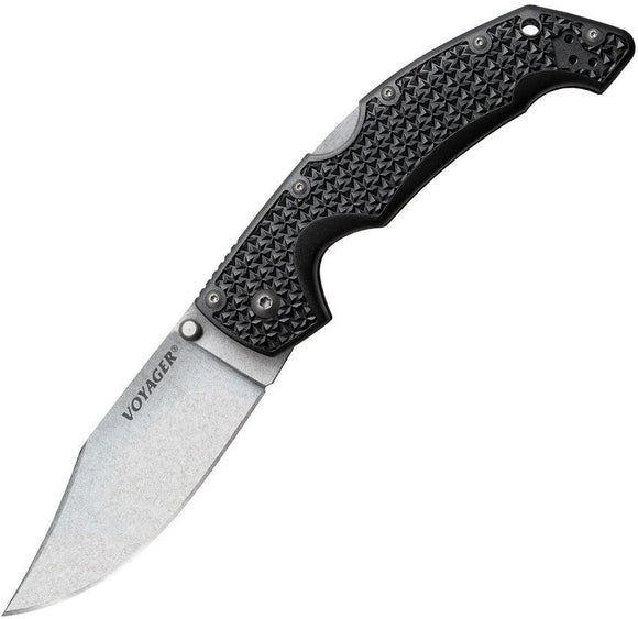 COLD STEEL 29AC VOYAGER LARGE CLIP POINT AUS - 10A STEEL FOLDING KNIFE - S&R KNIVES INC