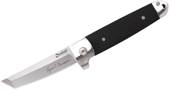 COLD STEEL 32AA OYABUN LIMITED S35VN TANTO POINT LYNN THOMPSON FOLDING KNIFE. - S&R KNIVES INC