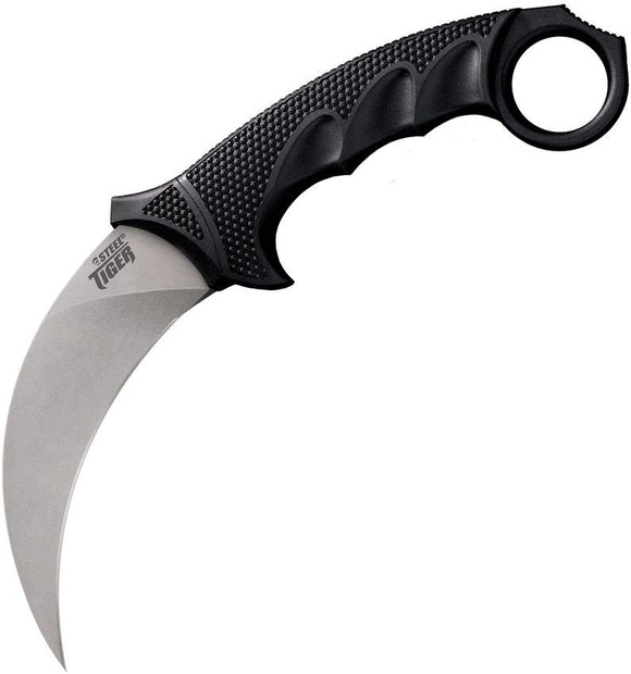 COLD STEEL 49KST STEEL TIGER FIXED BLADE KNIFE WITH SHEATH - S&R KNIVES INC