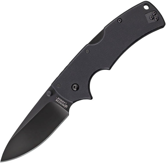 COLD STEEL 58B AMERICAN LAWMAN DLC COATED S35VN STEEL FOLDING KNIFE - S&R KNIVES INC