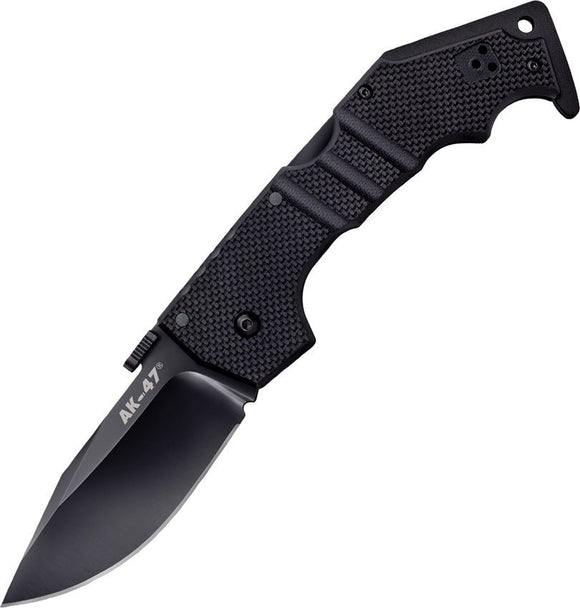 COLD STEEL 58M AK - 47 BLACK DLC COATED S35VN STEEL FOLDING KNIFE - SRK KNIVES AND SPORTS INC