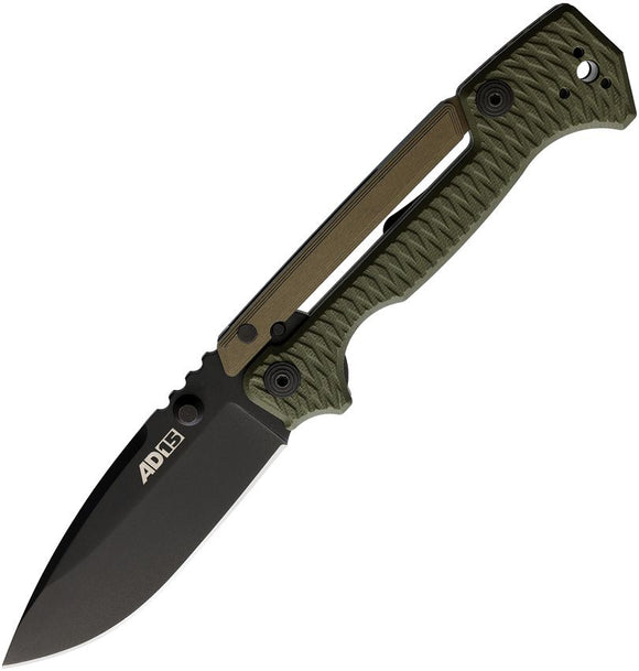 COLD STEEL 58SQODBK AD - 15 SCORPION LOCK OD AUS - 10A FOLDING KNIFE. - S&R KNIVES INC