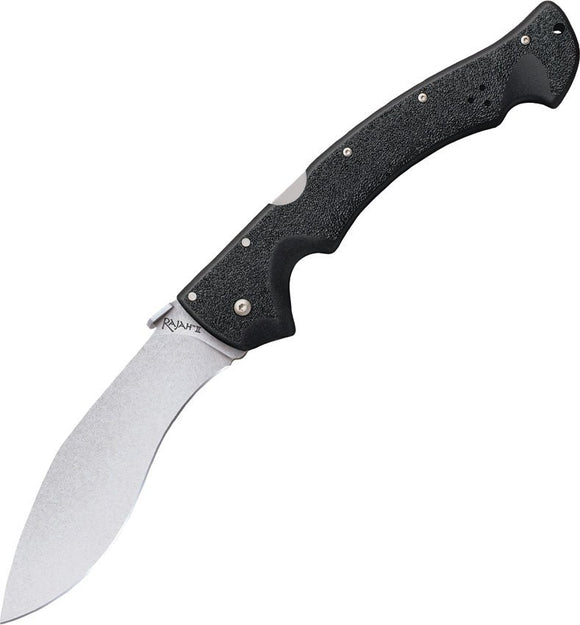 COLD STEEL 62JL RAJAH II 6 INCH STONEWASH FINISH AUS - 10A STEEL FOLDING KNIFE - S&R KNIVES INC