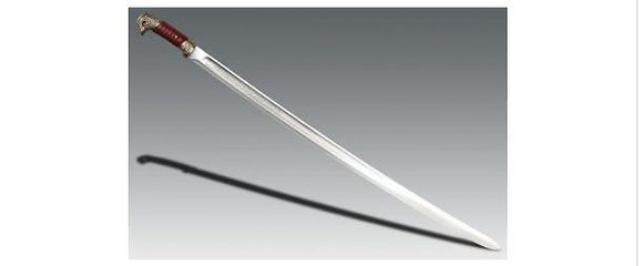 COLD STEEL 88RS RUSSIAN SHASQUA SABER WITH LEATHER SCABBARD - S&R KNIVES INC